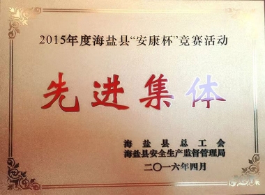 2015年度海鹽縣“安康杯”競(jìng)賽活動(dòng)先進(jìn)集體