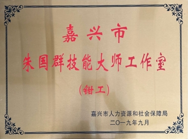 2019嘉興市朱國(guó)群技能大師工作室